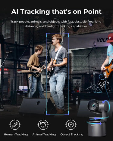 AI Tracking PTZ Camera with Gesture Control - InspiredGrabs.com